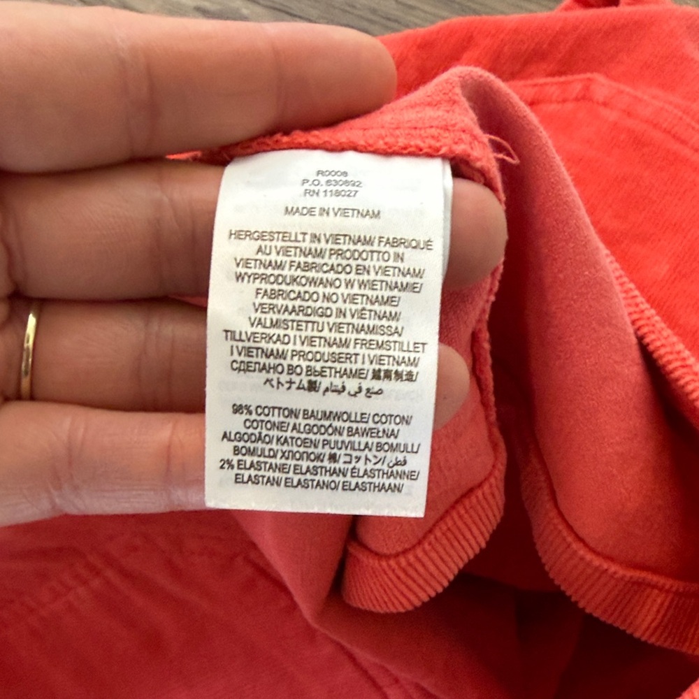 Boden Corduroy Coral Mini Skirt Size: 12 - Picture 3 of 7